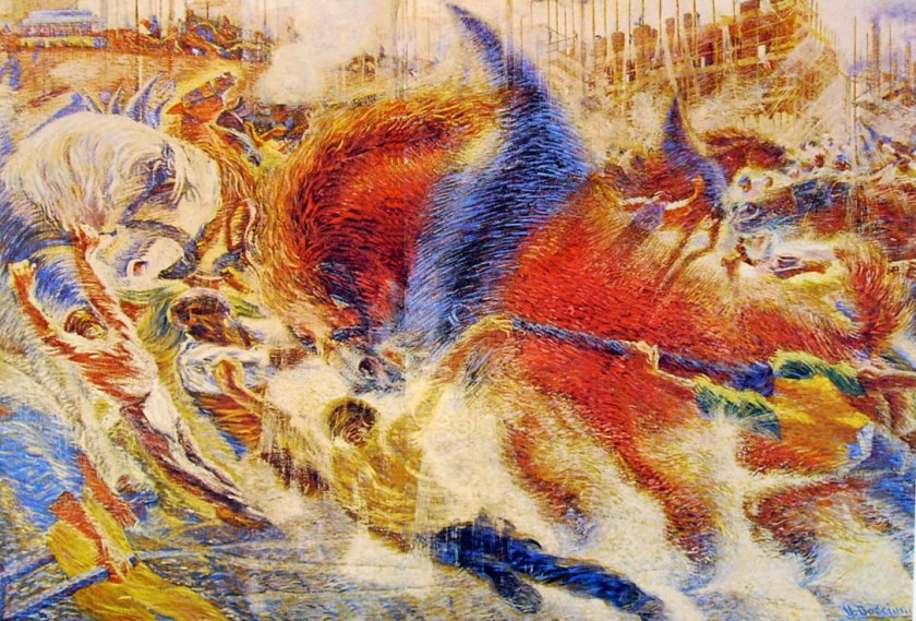 Umberto Boccioni, La città che sale, 1910, Moma New York