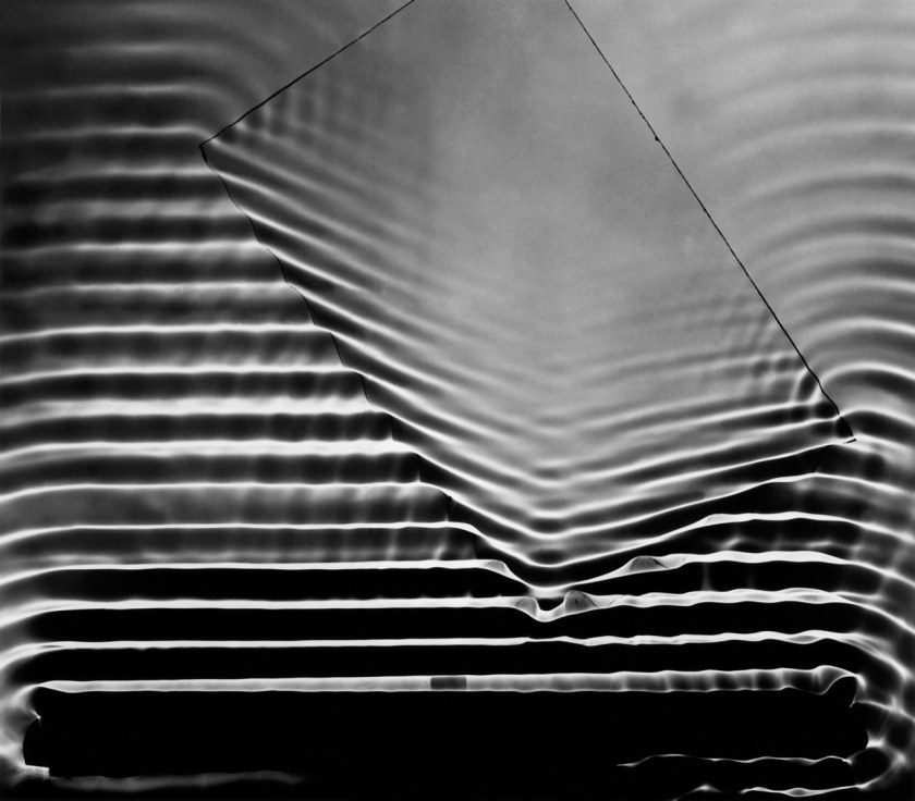 Berenice Abbott, Wave Pattern with Glass Plate, Cambridge, Massachusetts, 1958–61